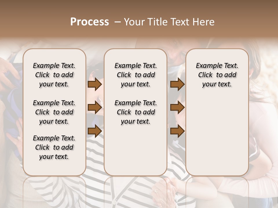 Team Senior Woman PowerPoint Template