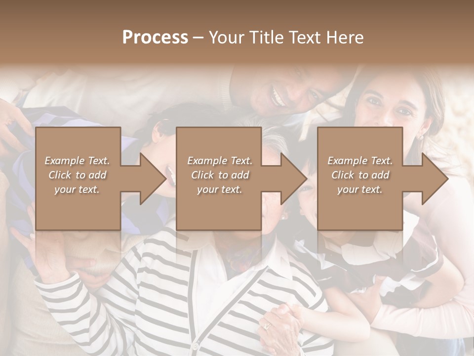 Team Senior Woman PowerPoint Template