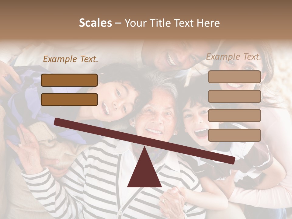 Team Senior Woman PowerPoint Template