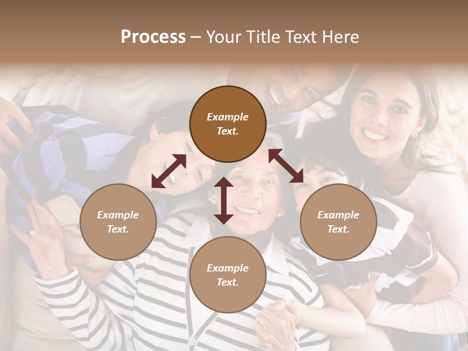 Team Senior Woman PowerPoint Template