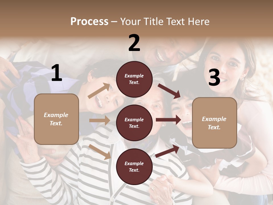 Team Senior Woman PowerPoint Template