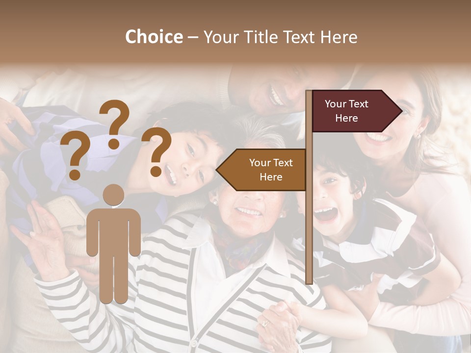 Team Senior Woman PowerPoint Template