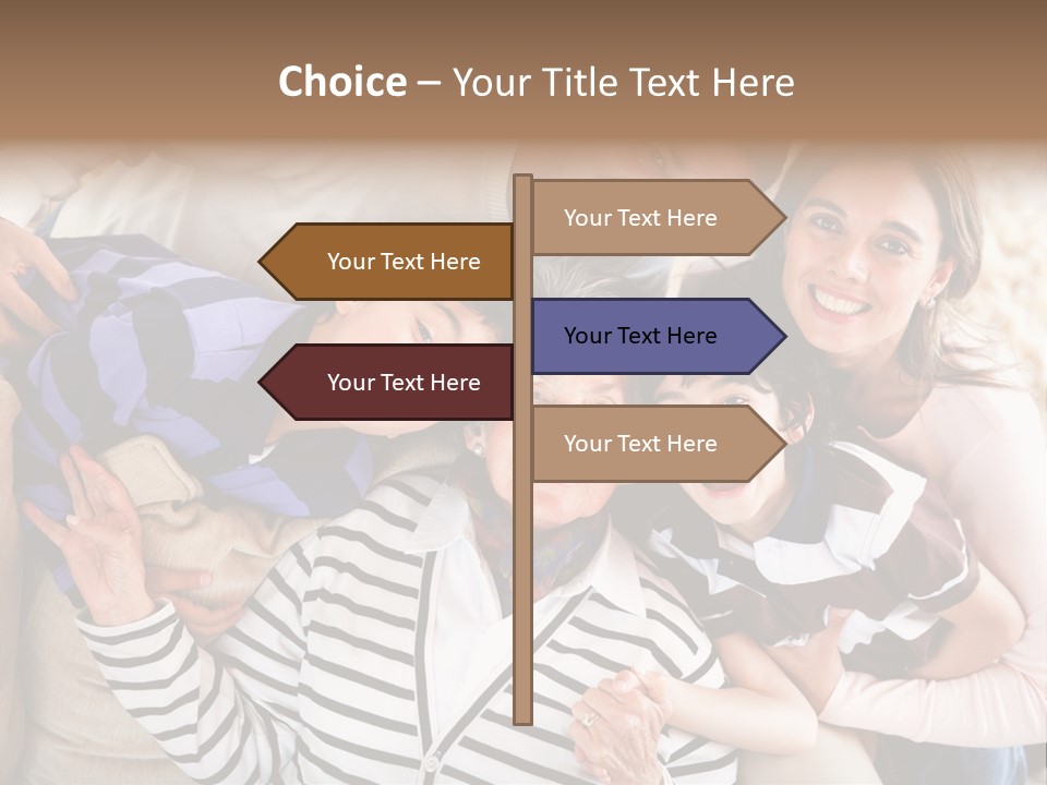 Team Senior Woman PowerPoint Template