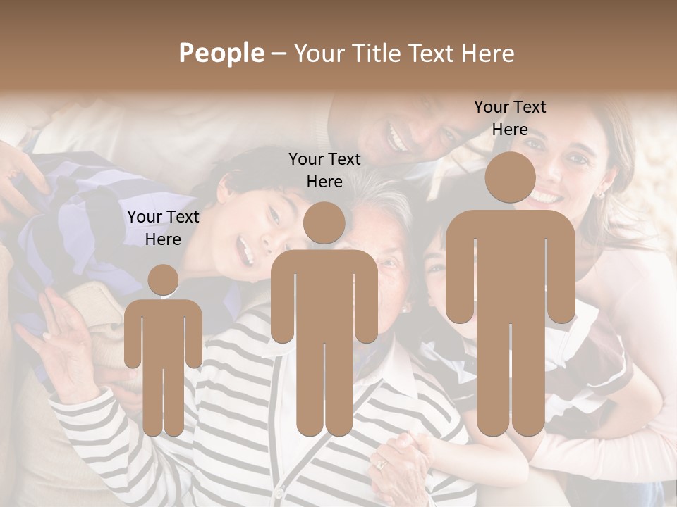 Team Senior Woman PowerPoint Template