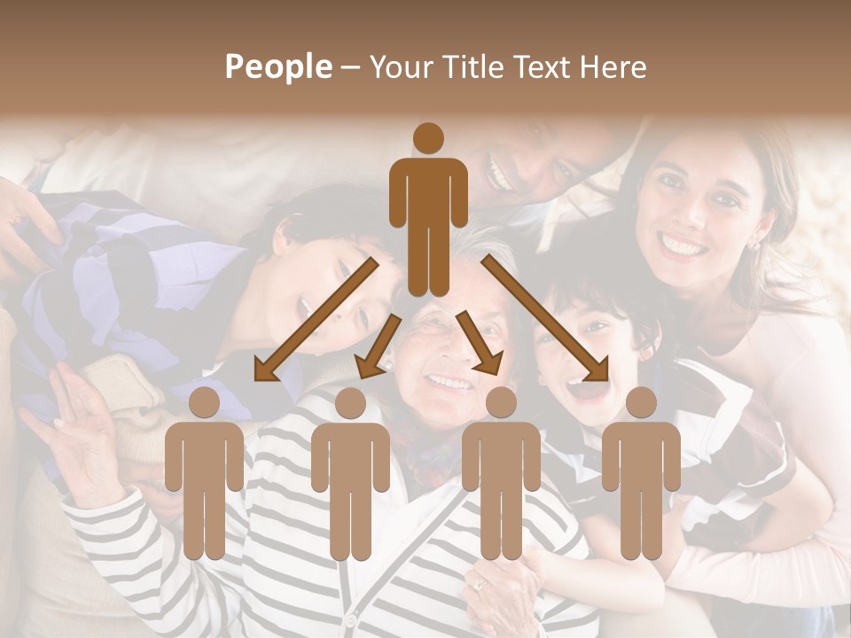 Team Senior Woman PowerPoint Template