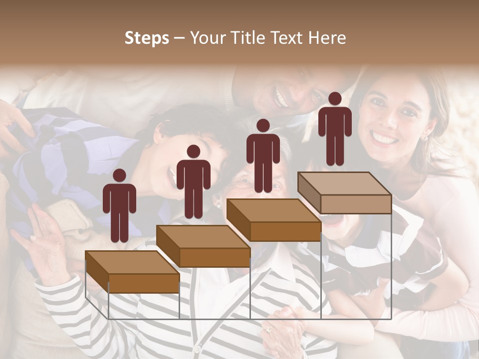 Team Senior Woman PowerPoint Template