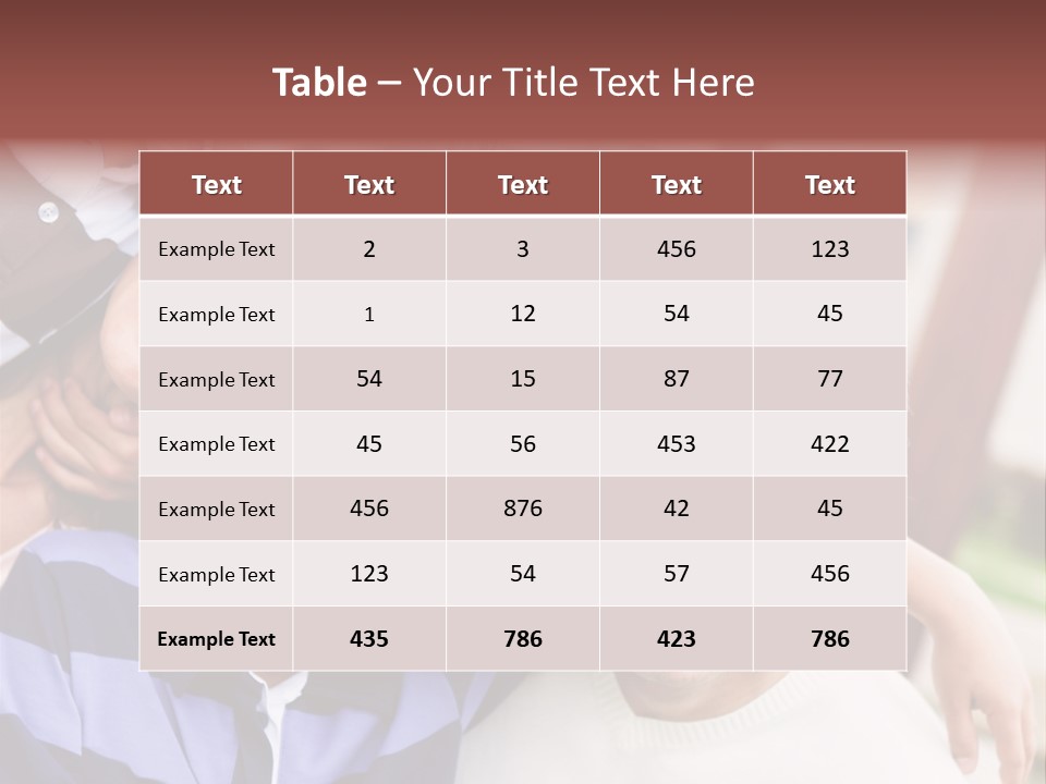 Latinamerican Cute Togetherness PowerPoint Template