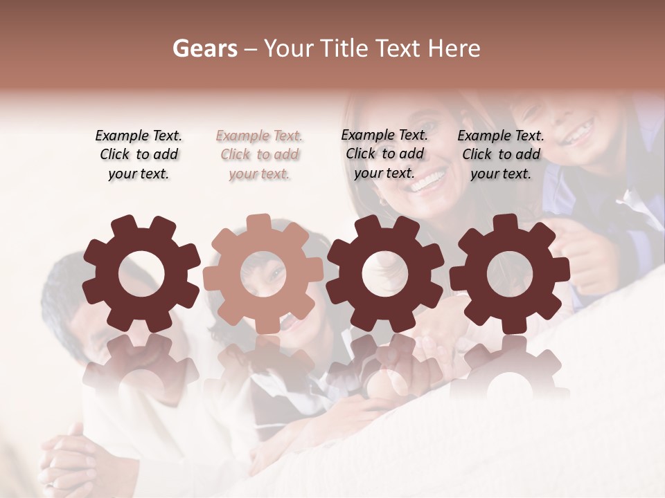 Adorable Mum Happy PowerPoint Template