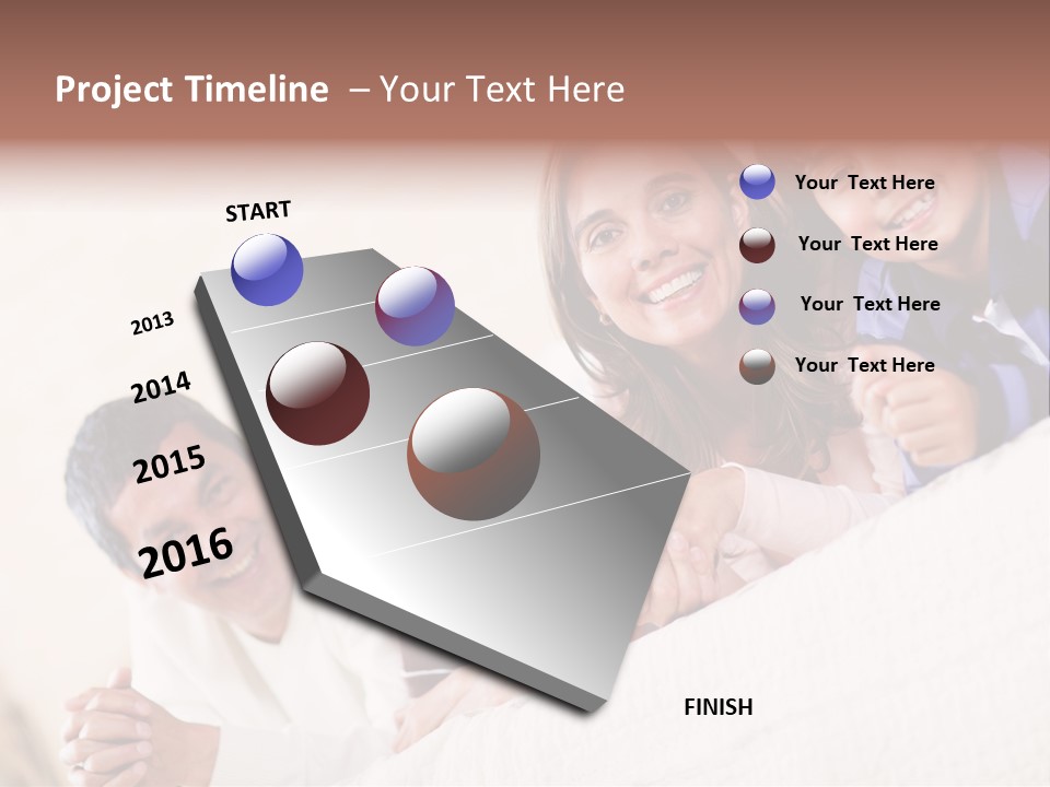 Adorable Mum Happy PowerPoint Template