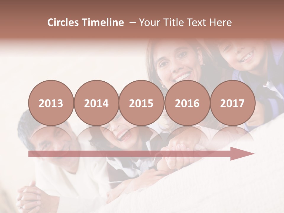 Adorable Mum Happy PowerPoint Template