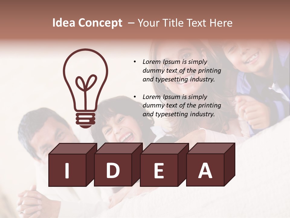 Adorable Mum Happy PowerPoint Template