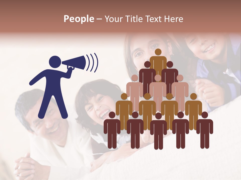 Adorable Mum Happy PowerPoint Template