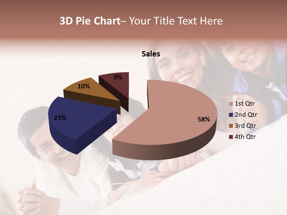Adorable Mum Happy PowerPoint Template