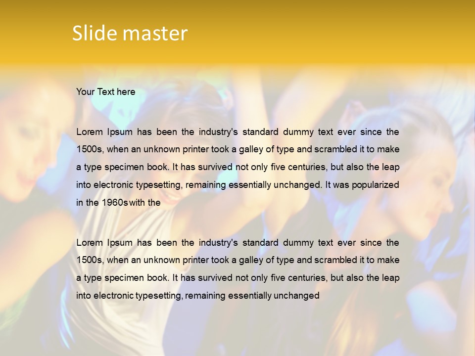 Music Disco Wild PowerPoint Template