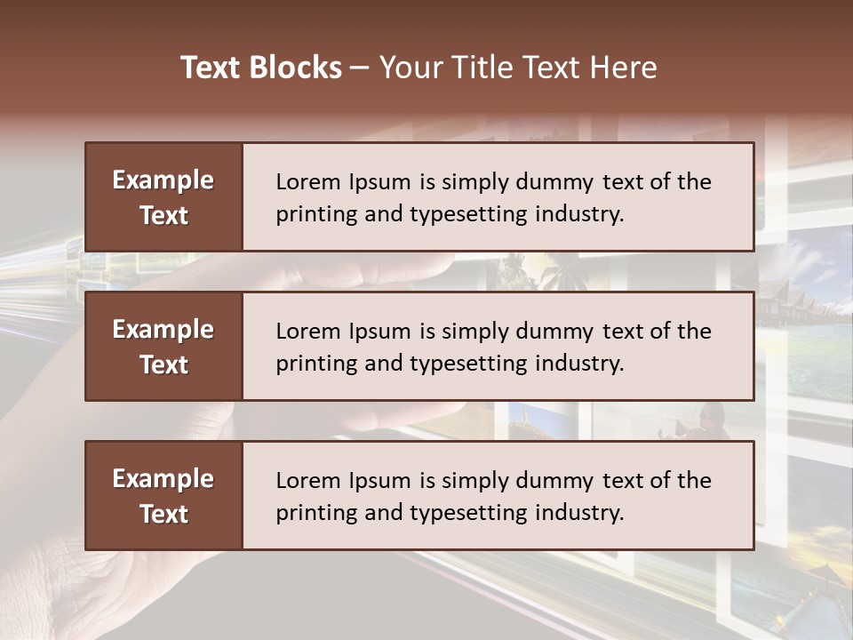 Modern Stream Touch PowerPoint Template
