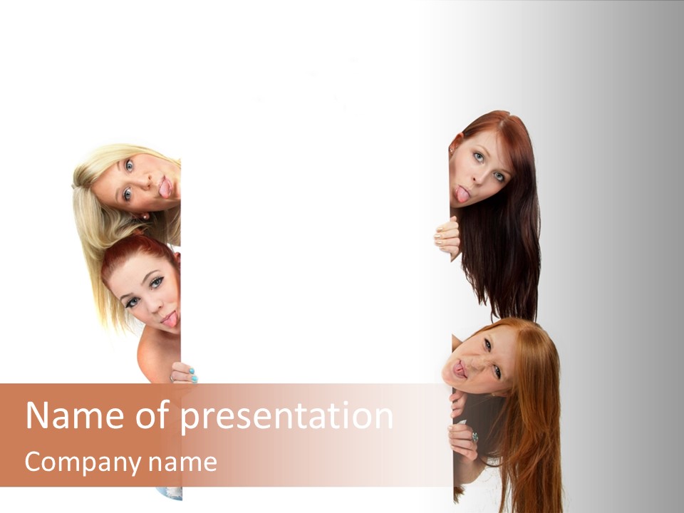 Person Keck Mensch PowerPoint Template