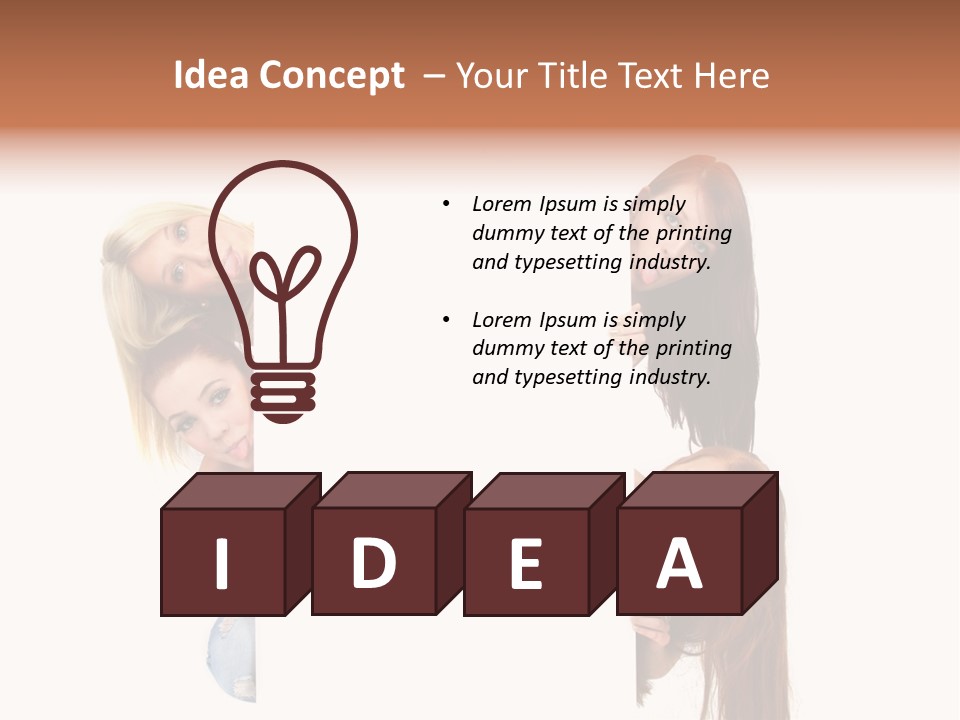 Person Keck Mensch PowerPoint Template