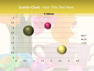 A Table Topped With A Vase Filled With Pink And Yellow Flowers PowerPoint Template