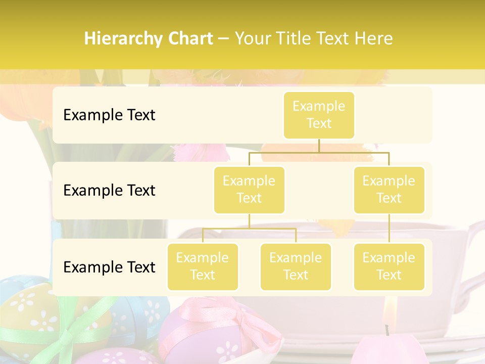 A Table Topped With A Vase Filled With Pink And Yellow Flowers PowerPoint Template