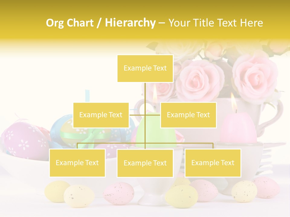 A White Bowl Filled With Eggs Next To Pink Roses PowerPoint Template