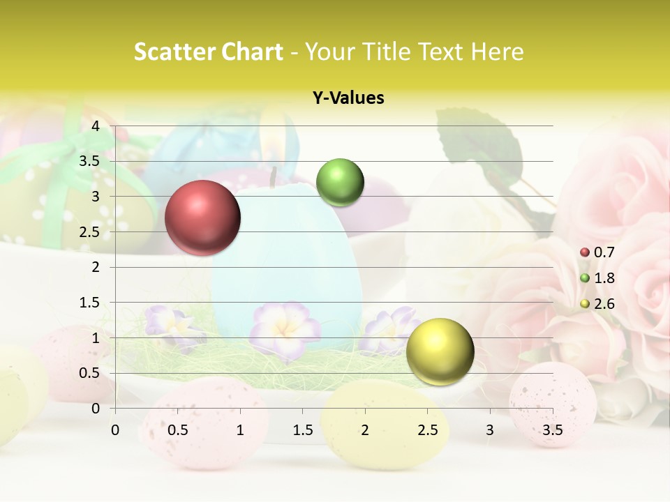 A Table Topped With Lots Of Eggs And Flowers PowerPoint Template