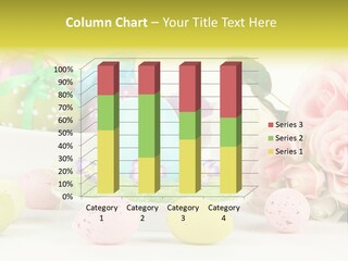 A Table Topped With Lots Of Eggs And Flowers PowerPoint Template