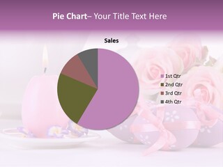 A Tea Pot And Some Pink Roses And Eggs PowerPoint Template