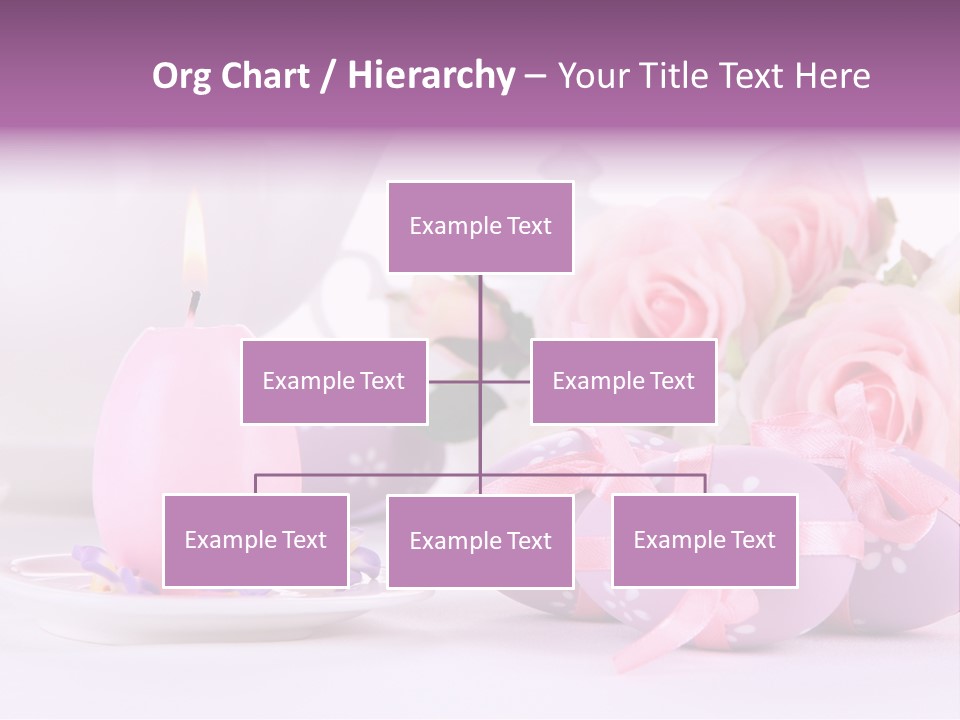 A Tea Pot And Some Pink Roses And Eggs PowerPoint Template