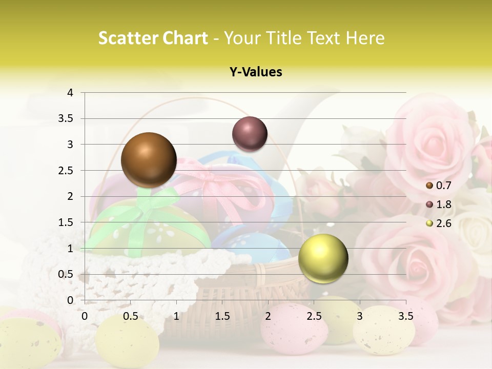 A Teapot With Flowers And Eggs On A Table PowerPoint Template