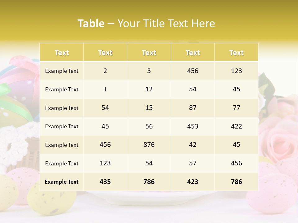 Place Decorate Setting PowerPoint Template
