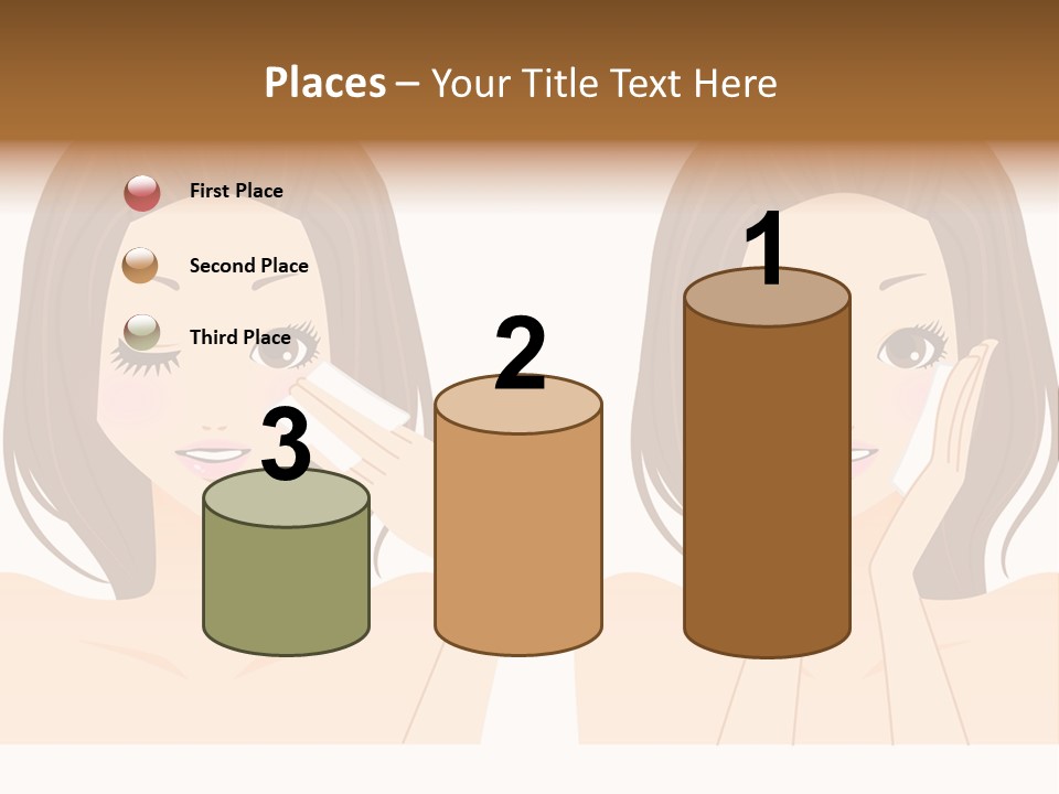Women Who Care For Their Skin PowerPoint Template