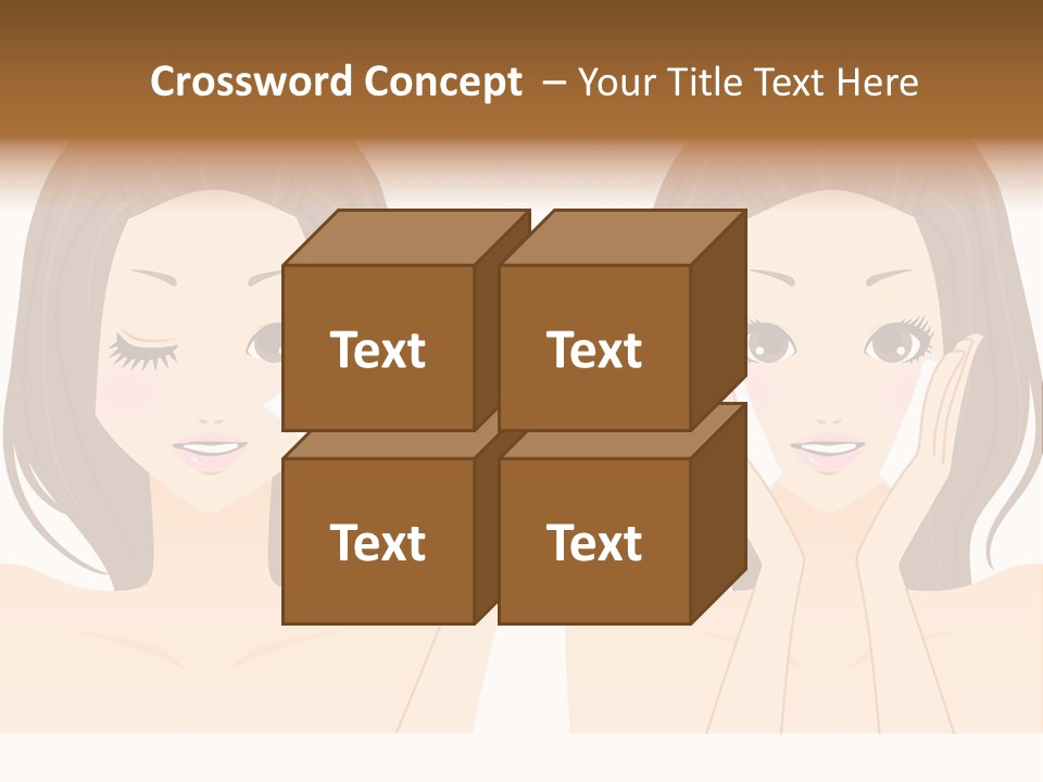 Women Who Care For Their Skin PowerPoint Template