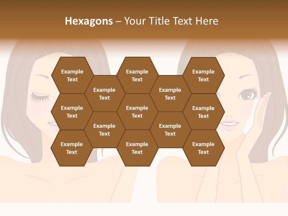 Women Who Care For Their Skin PowerPoint Template