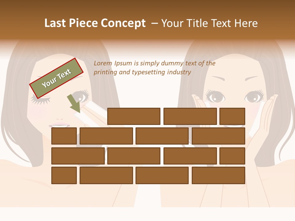 Women Who Care For Their Skin PowerPoint Template