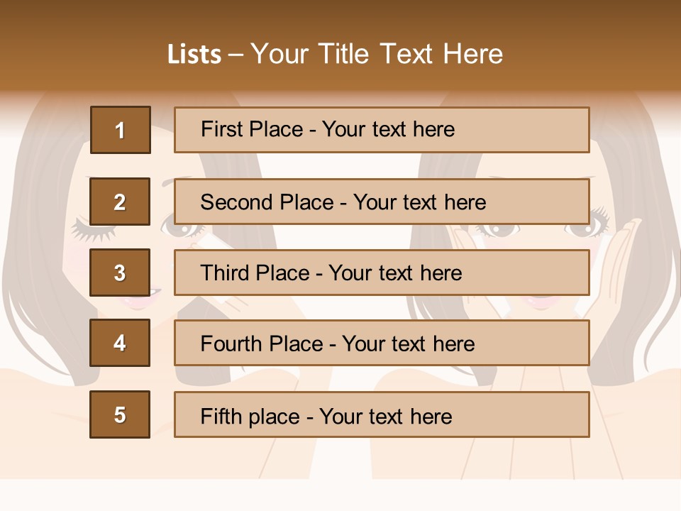Women Who Care For Their Skin PowerPoint Template