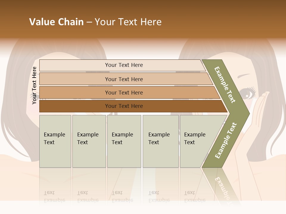 Women Who Care For Their Skin PowerPoint Template