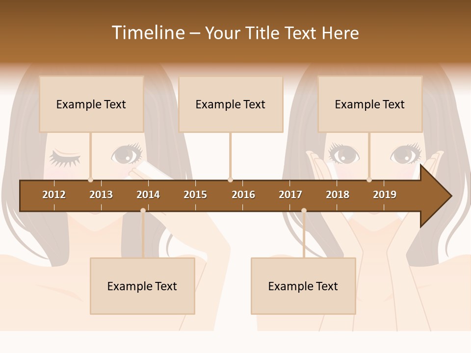 Women Who Care For Their Skin PowerPoint Template