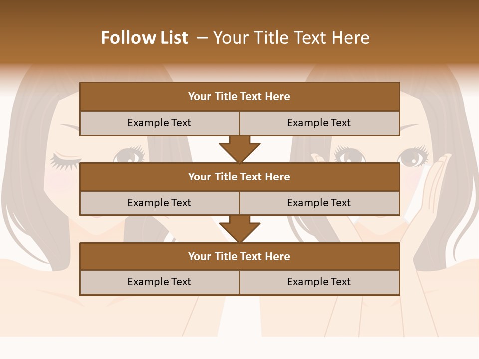 Women Who Care For Their Skin PowerPoint Template