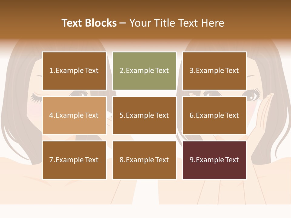 Women Who Care For Their Skin PowerPoint Template