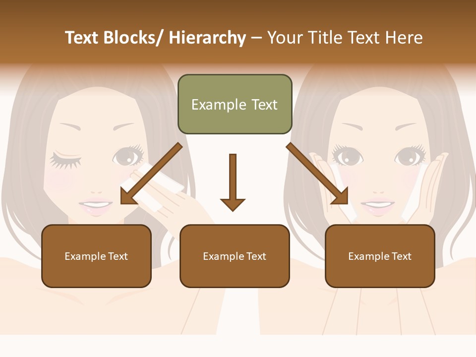 Women Who Care For Their Skin PowerPoint Template