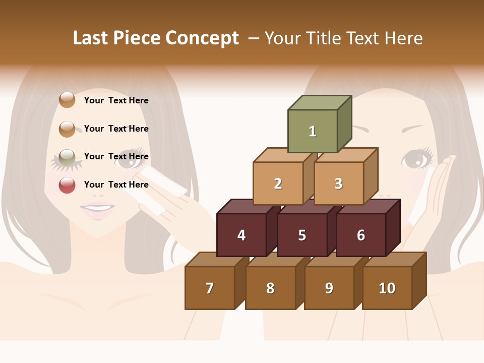 Women Who Care For Their Skin PowerPoint Template