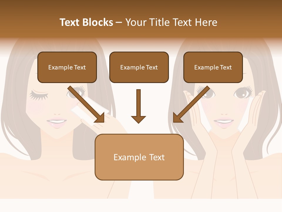 Women Who Care For Their Skin PowerPoint Template