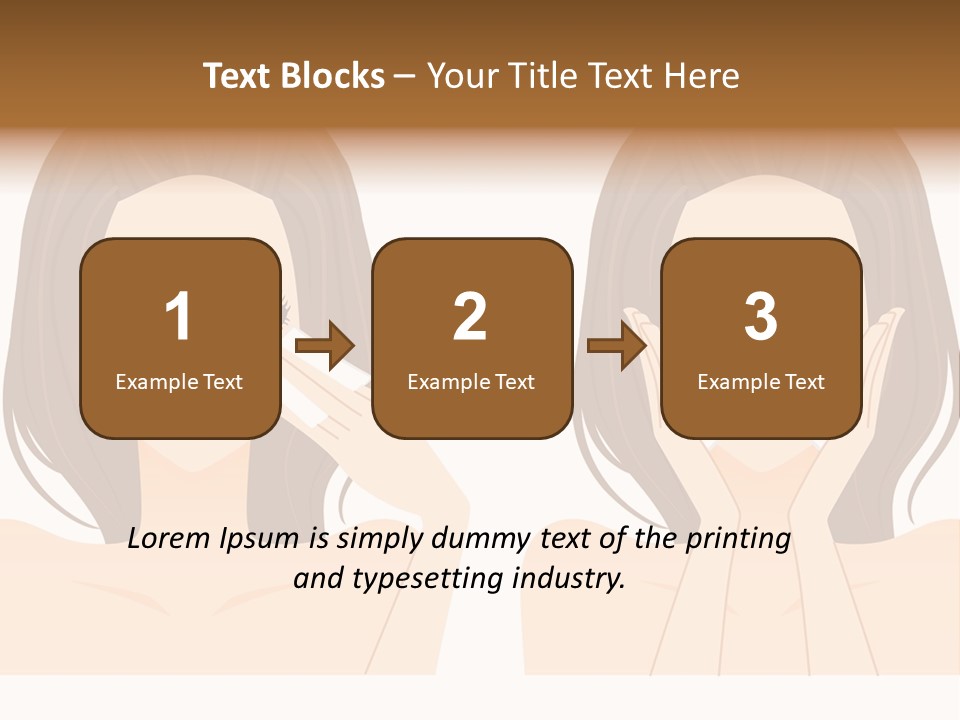 Women Who Care For Their Skin PowerPoint Template