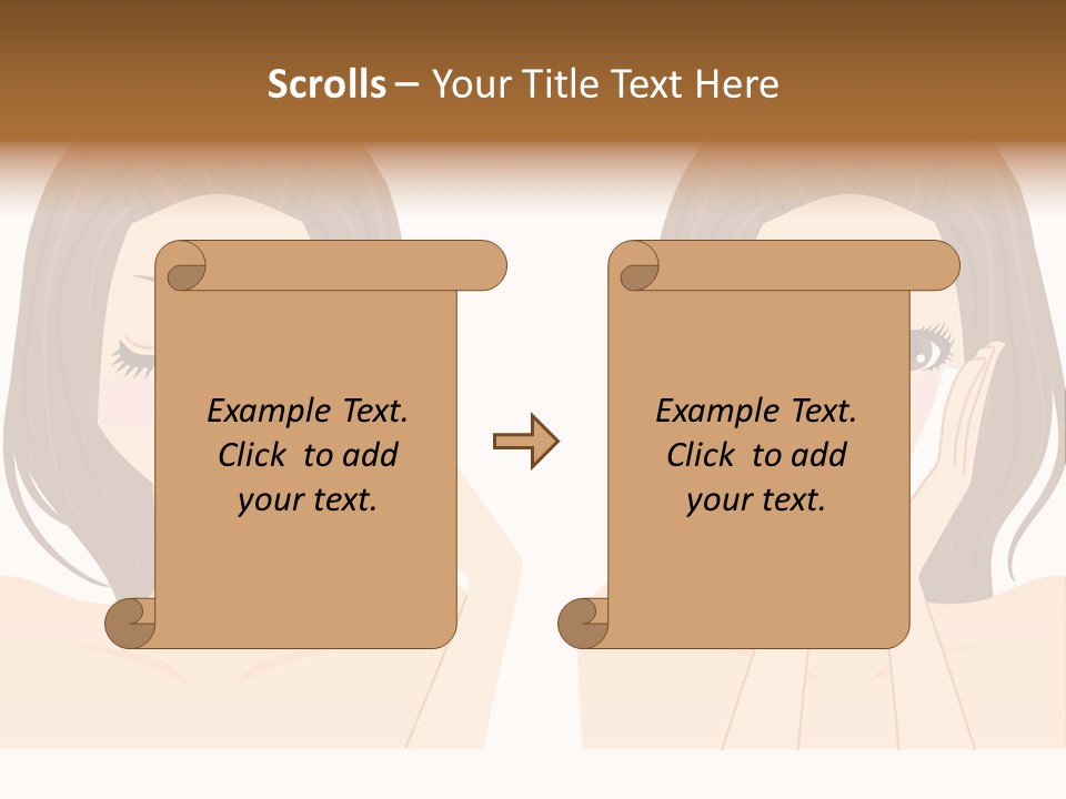 Women Who Care For Their Skin PowerPoint Template