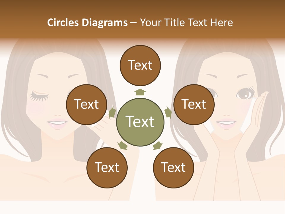 Women Who Care For Their Skin PowerPoint Template