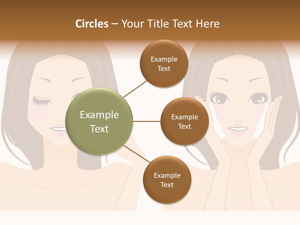 Women Who Care For Their Skin PowerPoint Template