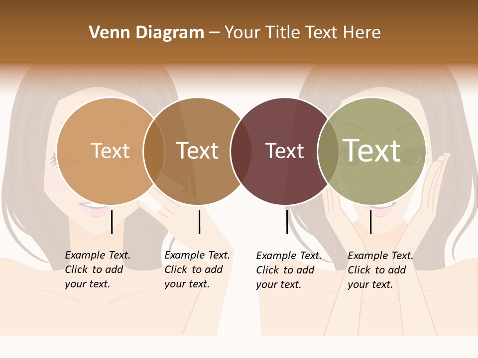 Women Who Care For Their Skin PowerPoint Template