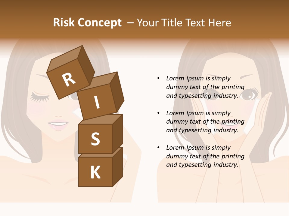 Women Who Care For Their Skin PowerPoint Template