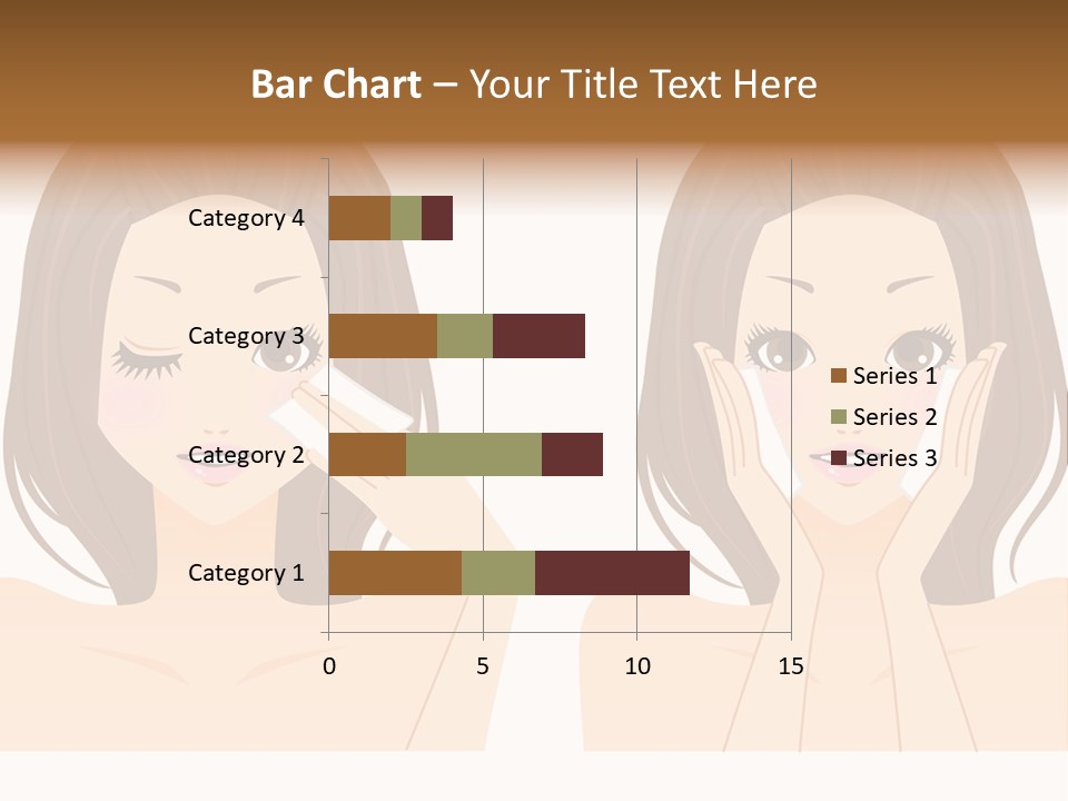 Women Who Care For Their Skin PowerPoint Template