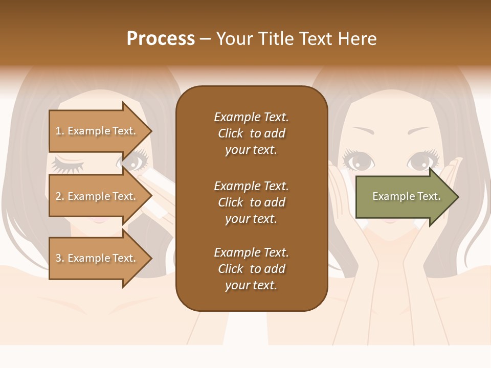 Women Who Care For Their Skin PowerPoint Template